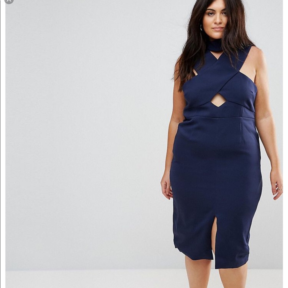 Sexy navy blue dress
